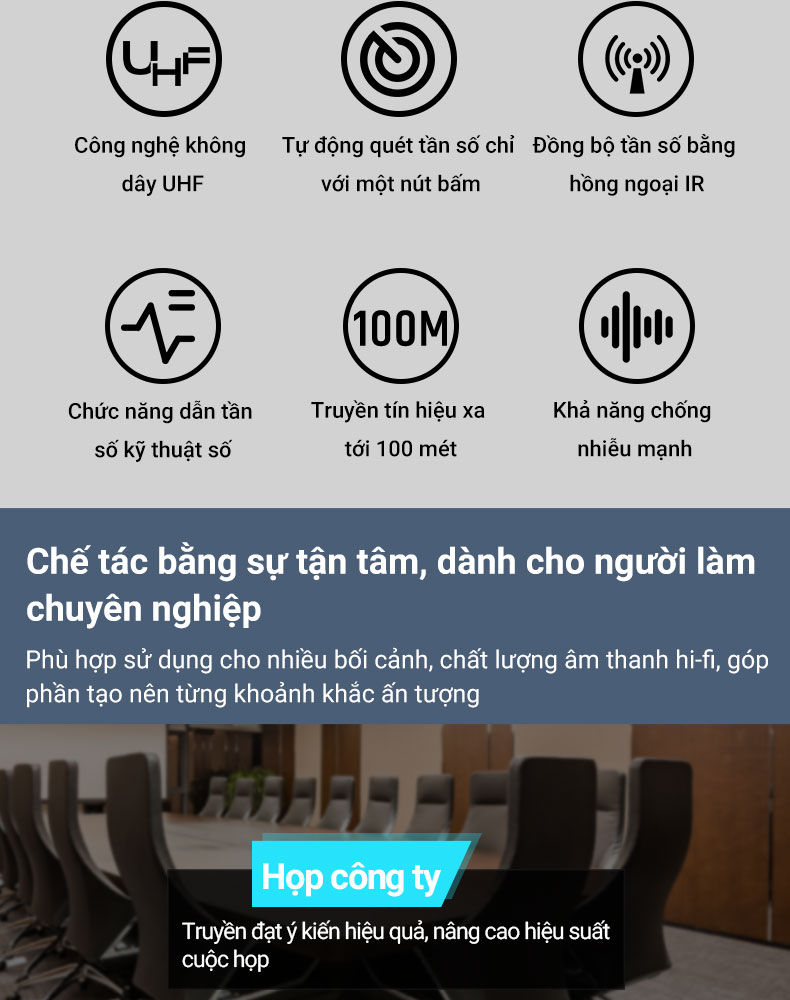 G108: Hệ thống Micro 1 bộ thu 8 micro có đặc điểm gì nổi bật?