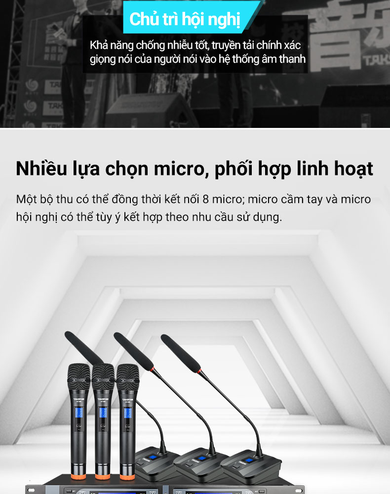 G108: Hệ thống Micro 1 bộ thu 8 micro có đặc điểm gì nổi bật?