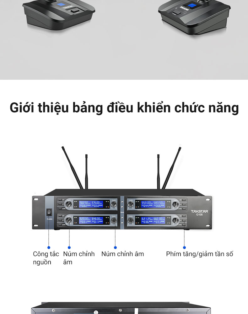 G108: Hệ thống Micro 1 bộ thu 8 micro có đặc điểm gì nổi bật?